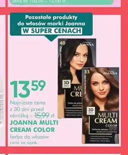 SuperPharm Farba do włosów Joanna Multi Cream Color Naturalny blond oferta