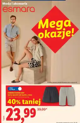 Lidl Szorty Esmara oferta