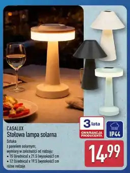 ALDI Stołowa lampa solarna Casalux oferta