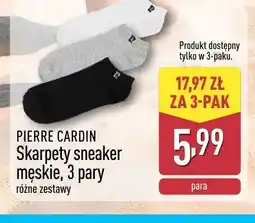 ALDI Skarpety sneaker męskie Pierre Cardin 3-pak oferta