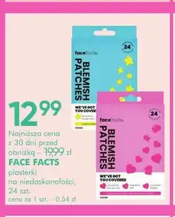 SuperPharm Plasterki na niedoskonałości Face Facts Blemish Patches oferta