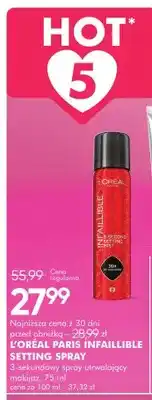 SuperPharm Spray utrwalający makijaż L'Oréal Paris Infaillible 3-Second Setting Mist oferta
