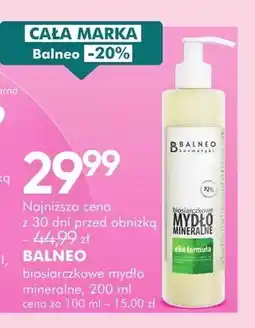 SuperPharm Biosiarczkowe mydło mineralne Balneo oferta