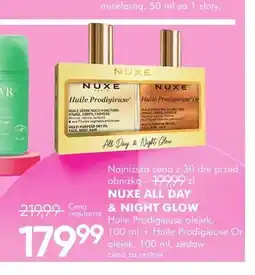 SuperPharm Zestaw Nuxe All Day & Night Glow olejek Huile Prodigieuse + olejek Huile Prodigieuse Or oferta