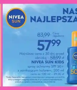 SuperPharm Spray ochronny dla dzieci Nivea Sun Kids SPF 50+ oferta