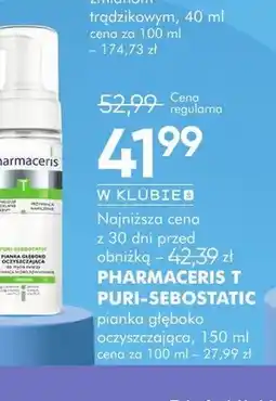 SuperPharm Pianka głęboko oczyszczająca Pharmaceris T Puri-Sebostatic oferta