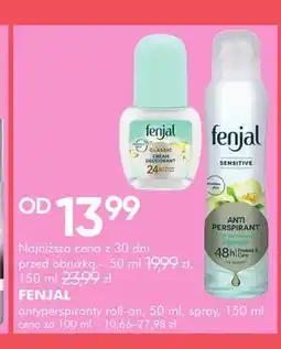 SuperPharm Antyperspirant roll-on Fenjal Classic oferta