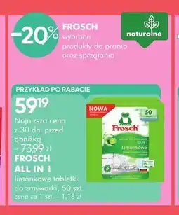 SuperPharm Tabletki do zmywarki Frosch All in 1 limonkowe oferta