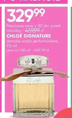 SuperPharm Woda perfumowana damska Chloé Signature oferta
