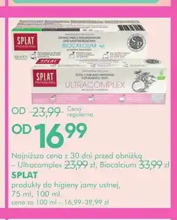 SuperPharm Pasta do zębów Splat Biocalcium oferta