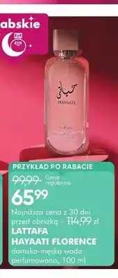 SuperPharm Damsko-męska woda perfumowana Lattafa Hayaati Florence oferta