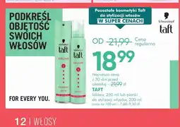 SuperPharm Lakier do stylizacji włosów Taft Volume oferta