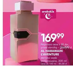 SuperPharm Damska woda perfumowana Al Haramain L'Aventure oferta