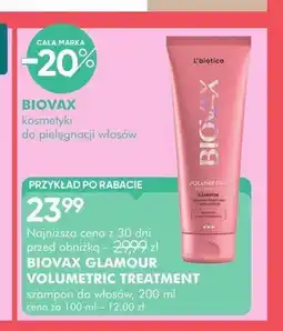 SuperPharm Szampon do włosów Biovax Glamour Volumetric Treatment oferta