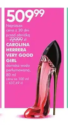SuperPharm Woda perfumowana damska Carolina Herrera Very Good Girl oferta