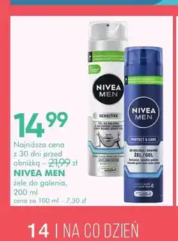 SuperPharm Żel do golenia Nivea Men Sensitive oferta