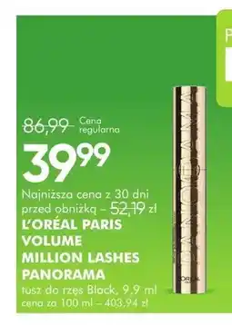 SuperPharm Tusz do rzęs L'Oréal Paris Volume Million Lashes Panorama Black oferta