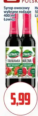 Kupiec Syrop owocowy Łowicz malinowy oferta