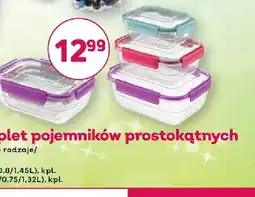 Bliski Komplet pojemników prostokątnych Galicja 0,4 l 0,8 l 1,45 l oferta