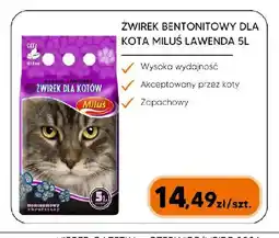 Hipper.pl Żwirek bentonitowy dla kota Miluś lawenda oferta