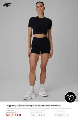 4F Legginsy krótkie treningowe bezszwowe damskie 4F oferta