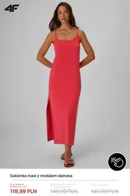 4F Sukienka maxi z modalem damska 4F oferta