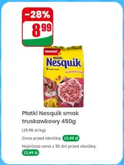 Dino Płatki śniadaniowe Nesquik smak truskawkowy oferta