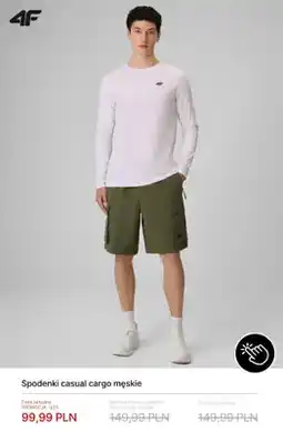 4F Spodenki casual cargo męskie 4F oferta