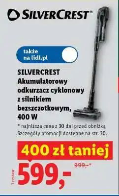 Lidl SILVERCREST Akumulatorowy odkurzacz cyklonowy oferta
