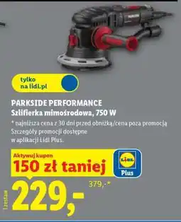 Lidl PARKSIDE PERFORMANCE Szlifierka mimośrodowa, 750 W oferta