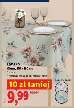 Lidl LIVARNO Obrus, 110 x 160 cm oferta