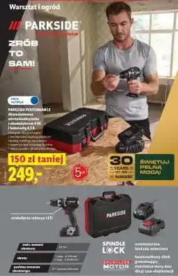 Lidl PARKSIDE PERFORMANCE Akumulatorowa wiertarko-wkrętarka oferta