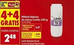 Biedronka Wkład olejowy do zniczy Lumia 240 g oferta