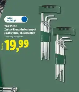 Lidl PARKSIDE Zestaw kluczy imbusowych z uchwytem, 11 elementów oferta