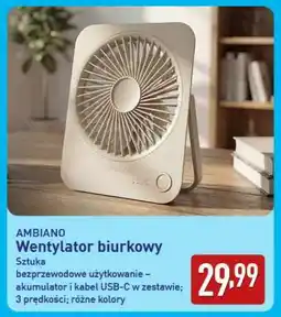 ALDI AMBIAO Wentylator biurkowy oferta