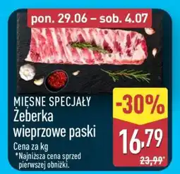 ALDI Żeberka wieprzowe paski oferta