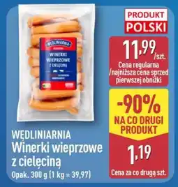 ALDI WĘDLINIARNIA Winerki wieprzowe z cielęciną oferta