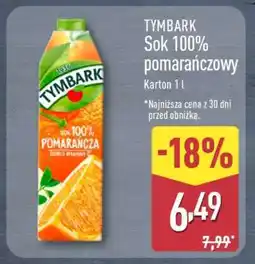 ALDI TYMBARK Sok 100% pomarańczowy oferta