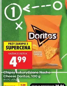 Biedronka Chipsy kukurydziane nacho cheese Doritos, 100 g oferta