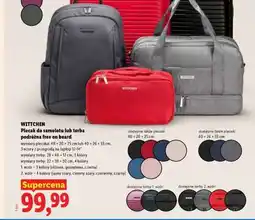 Lidl WITTCHEN Plecak do samolotu lub torba podróżna oferta