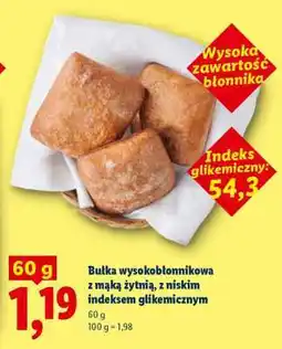 Lidl Bułka wysokobłonnikowa z mąką żytnią oferta