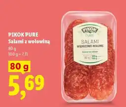 Lidl Pikok Pure Salami z wołowiną oferta