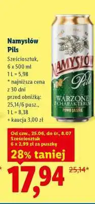 Lidl Namysłów Pils oferta