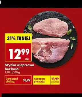 Biedronka Szynka wieprzowa bez kości oferta