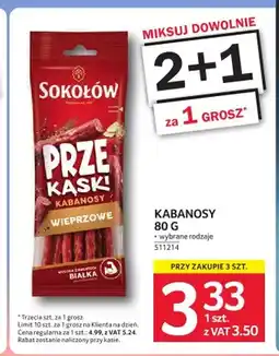 Selgros Kabanosy wieprzowe Sokołów Prze Kąski oferta