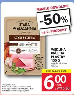 Selgros Szynka krucha plastry Stara Wędzarnia oferta