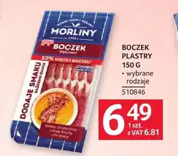 Selgros Boczek wędzony plastry Morliny oferta