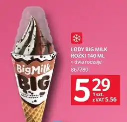 Selgros Lody Big Milk Rożki oferta