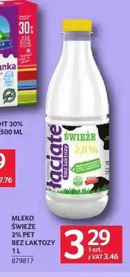 Selgros Mleko świeże 2% bez laktozy Łaciate oferta