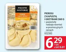 Selgros Pierogi z kapustą i grzybami Proste Historie oferta
